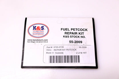 K&S 0705-0139, 55-2009 Fuel Petcock Repair Kit NOS