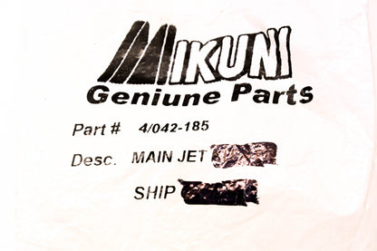 Mikuni 042-185, 134-8185 Main Jet NOS