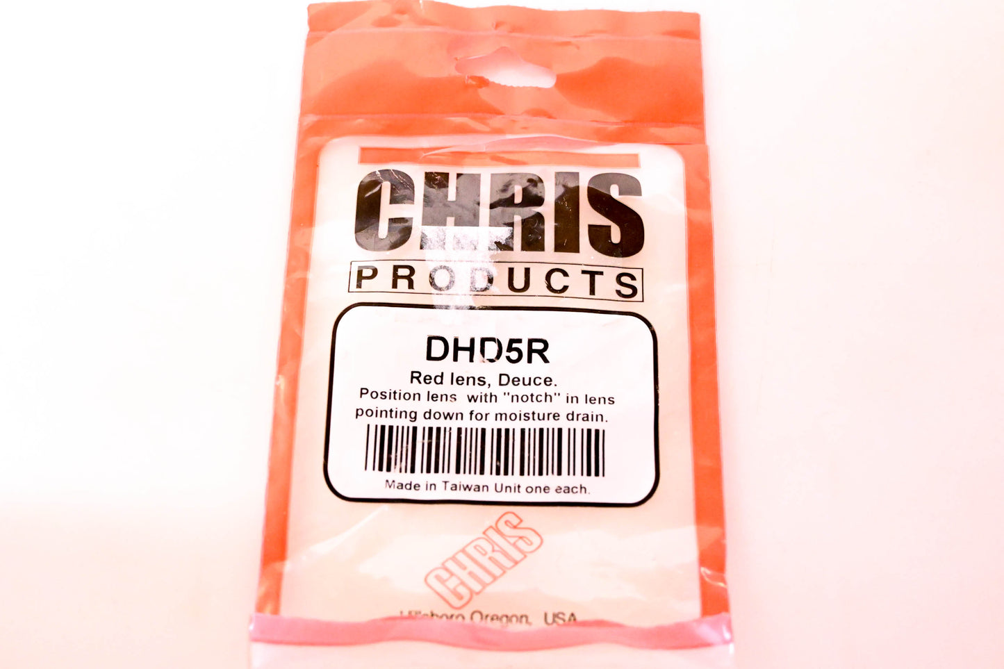 Chris Products DHD5R Red Lens NOS