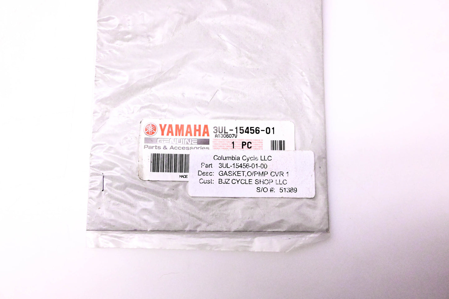 New OEM Yamaha 3UL-15456-01-00 Oil Pump Cover Gasket NOS