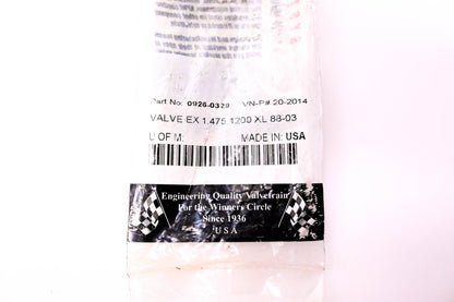 Kibblewhite 0926-0329, 20-2014 Exhaust Valve NOS