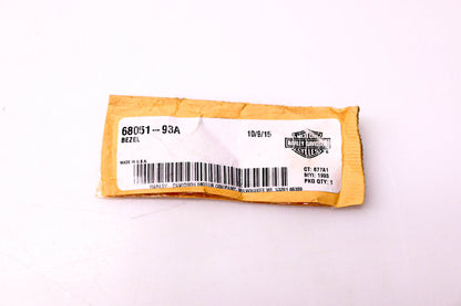 New OEM Harley-Davidson 68051-93A Headlamp Bezel Trim Ring NOS