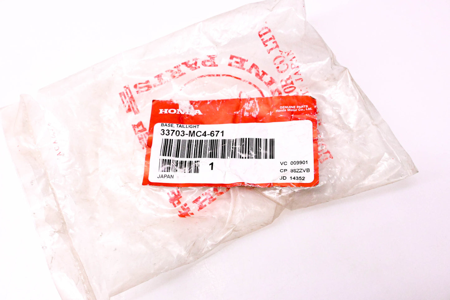 New OEM Honda 33703-MC4-671 Taillight Base NOS