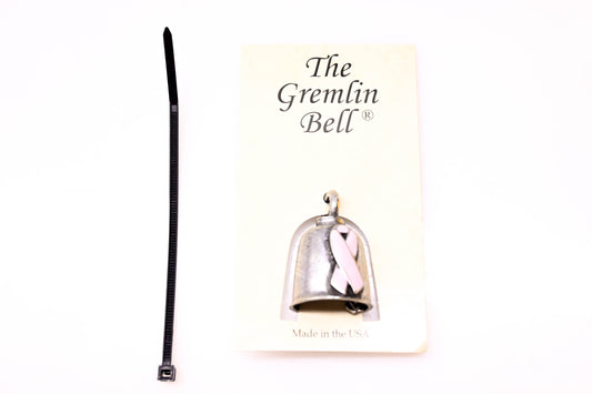 The Gremlin Bell 22-0239 Pewter Bell Breast Cancer Awareness NOS