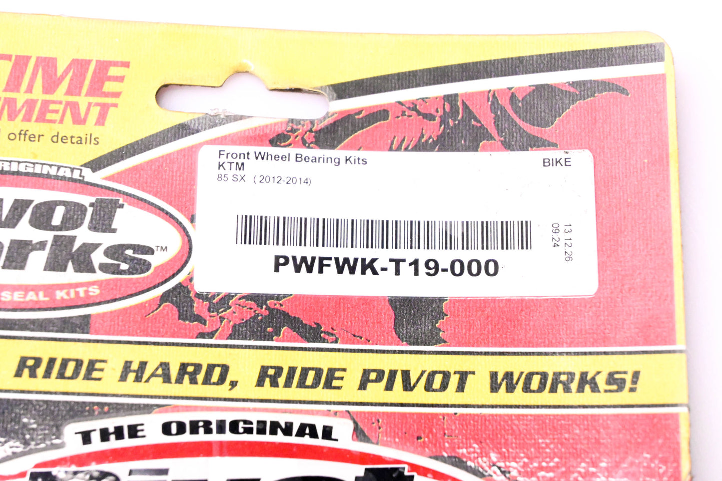 Pivot Works PWFWK-T19-000 Front Wheel Bearing Kit NOS