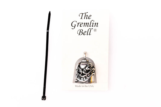 The Gremlin Bell 22-0240 Pewter Bell Biker Chick NOS