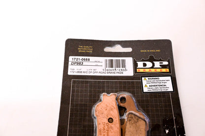 DP Brakes 1721-0688, DP983 Off Road Brake Pad Kit NOS