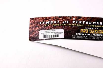 Pro Design PD207 Replacement Foam Air Filter NOS