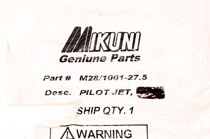Mikuni M28/1001-27.5, 144-23275 Pilot Jet NOS