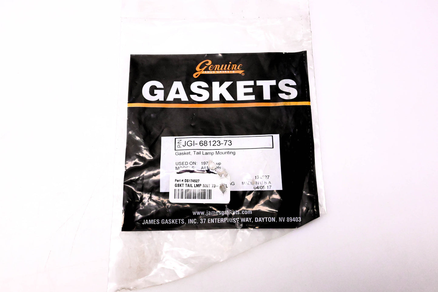 James Gaskets JGI-68123-73, DS174527 Tail Lamp Mounting Gasket NOS