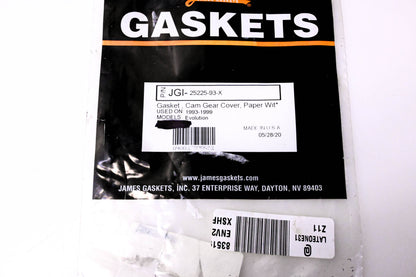 James Gaskets JGI-25225-93-X, T4792164 Cam Gear Cover Gasket, Paper Wit NOS