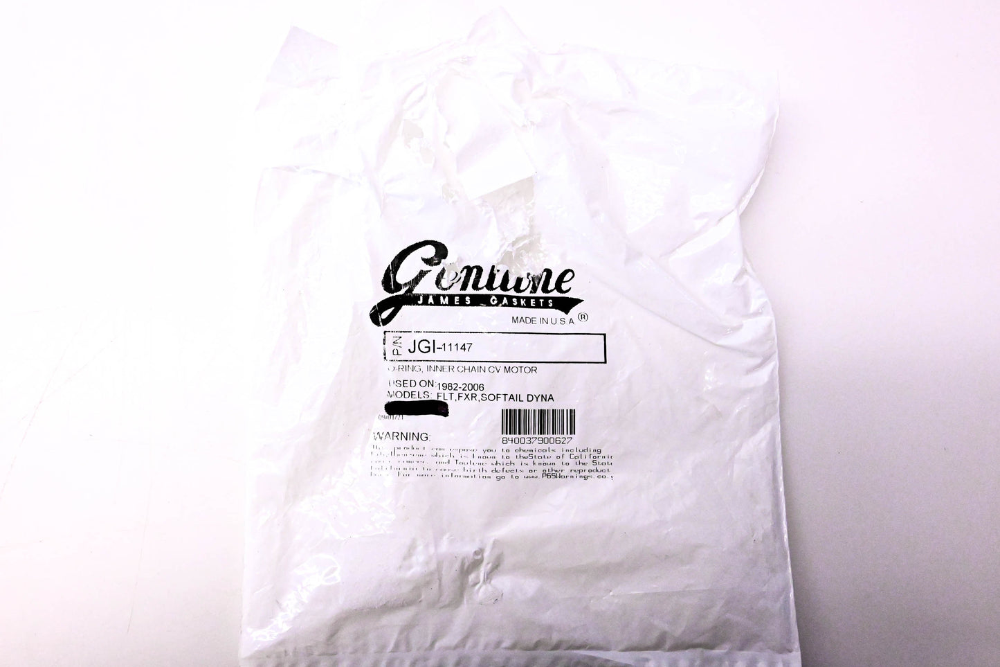 James Gaskets JGI-11147 Inner Chain CV Motor O-Ring NOS