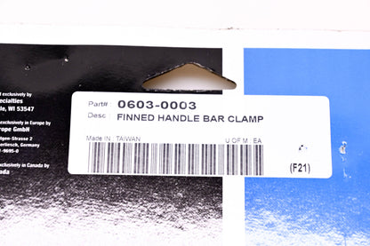 Drag Specialties 0603-0003 Finned Handle Bar Clamp NOS