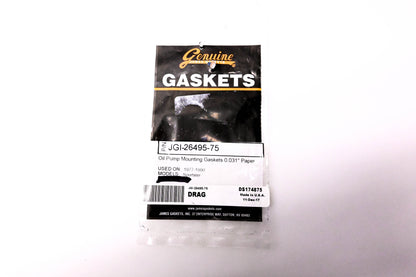 James Gaskets JGI-26495-75, DS174875 Oil Pump Mounting Gaskets 0.031" Paper NOS