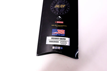 Galfer USA FK003D187R, 17-9726 Steel Braided Brake Line Kit NOS
