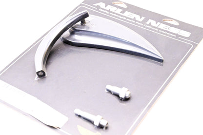 Arlen Ness 13-092 Black Rad III Teardrop Mirror NOS