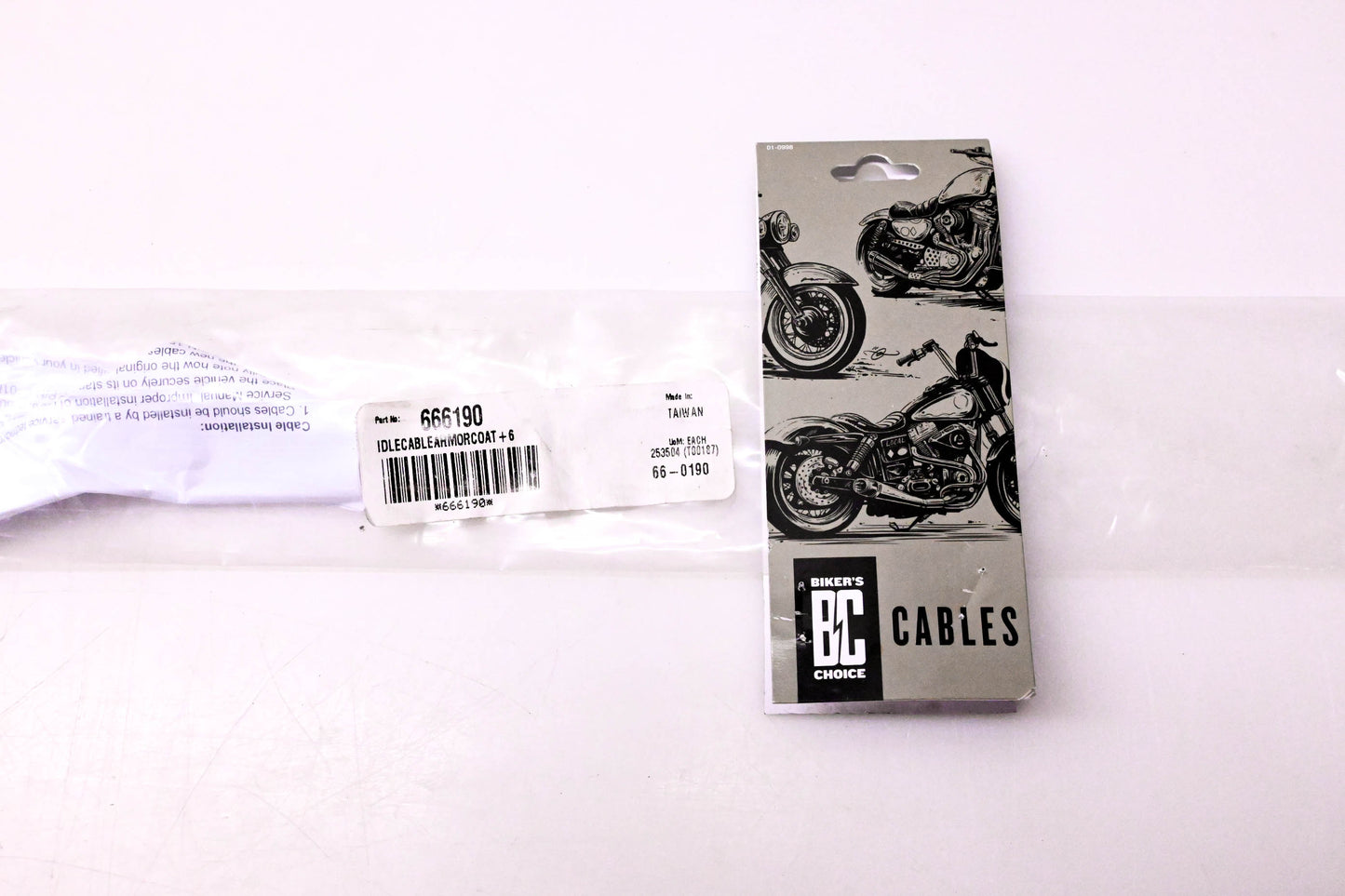 Bikers Choice 666190, 66-0190, 253504 Armor Coat Idle Cable NOS