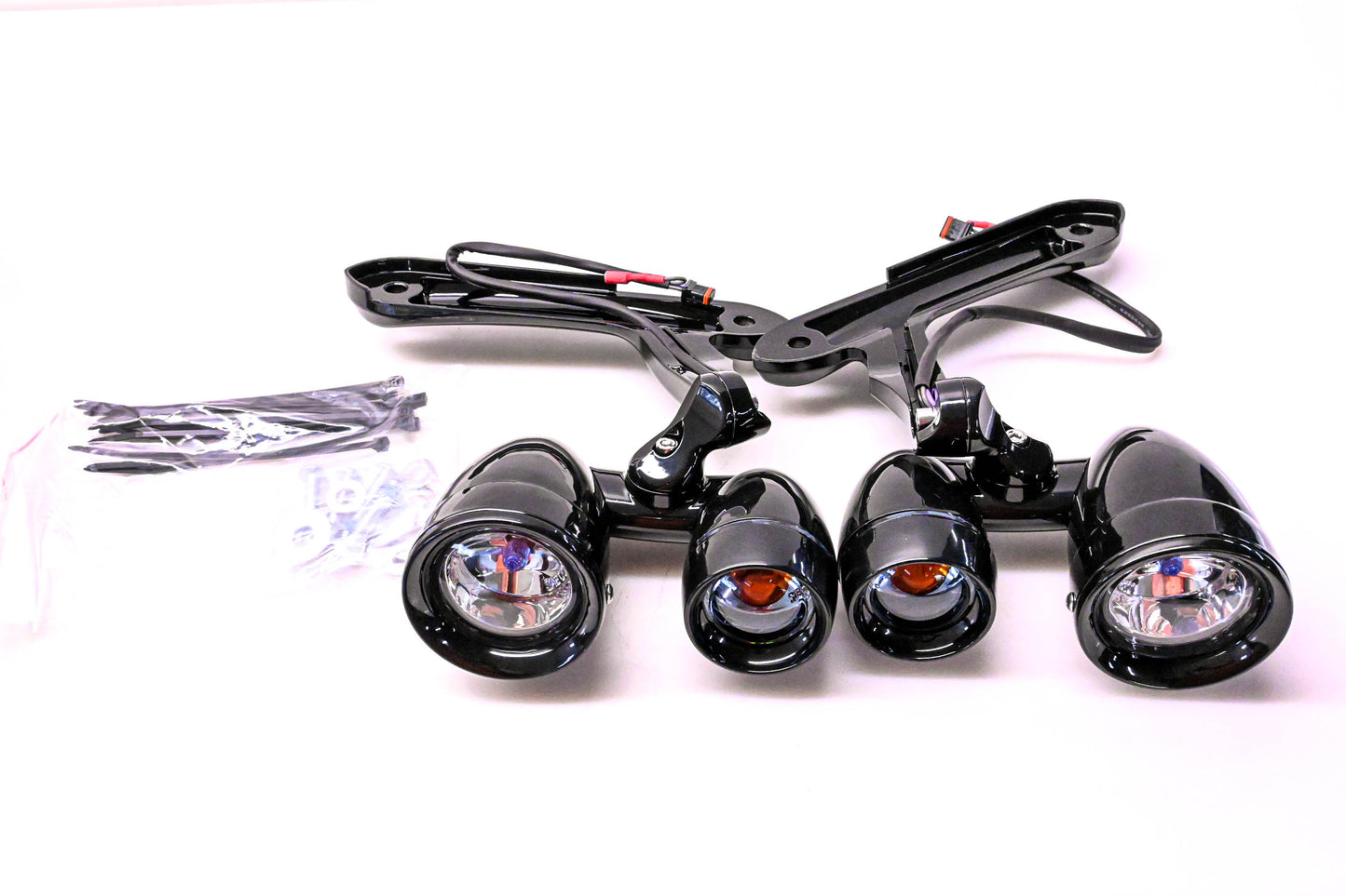 Kuryakyn 2001-1172, 5059, 5058 Fairing Mounted Driving Lights & Turn Signals Kit NOS