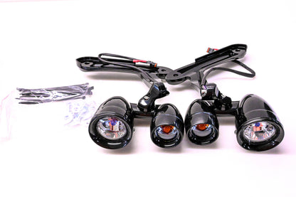 Kuryakyn 2001-1172, 5059, 5058 Fairing Mounted Driving Lights & Turn Signals Kit NOS