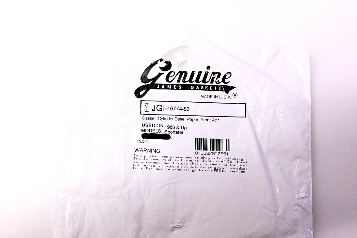 James Gasket JGI-16774-86 Cylinder Base Gasket, Paper NOS
