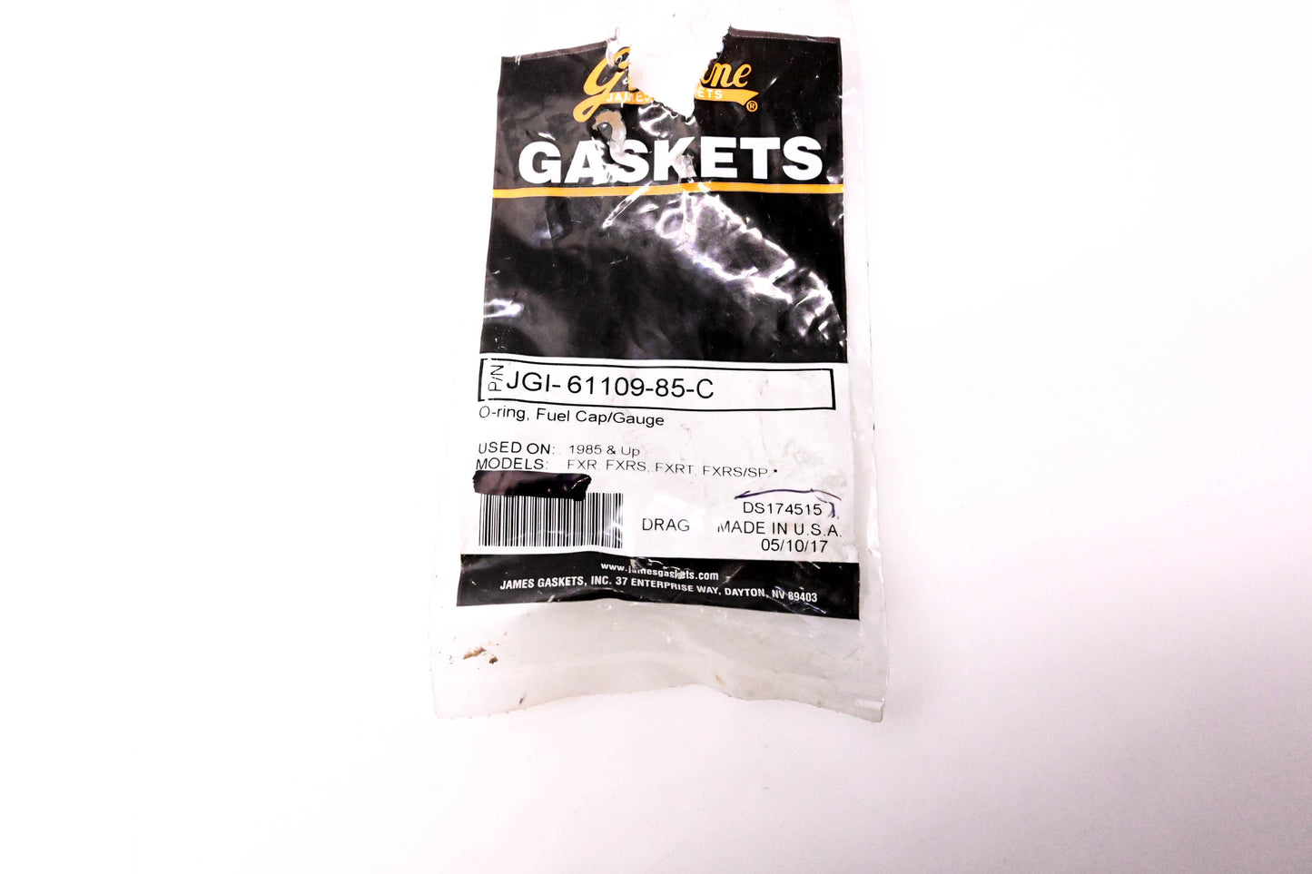 James Gasket JGI-61109-85-C, DS174515 Fuel Cap/Gauge O-Ring NOS