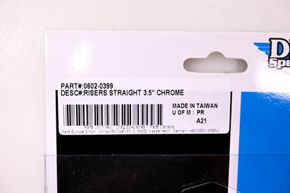 Drag Specialties 0602-0399 Straight Handle Bar Risers NOS