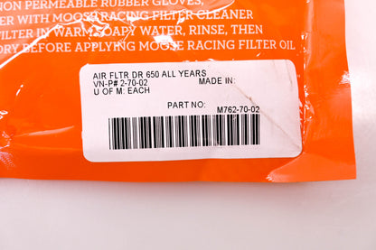 Moose Racing M762-70-02 Air Filter NOS