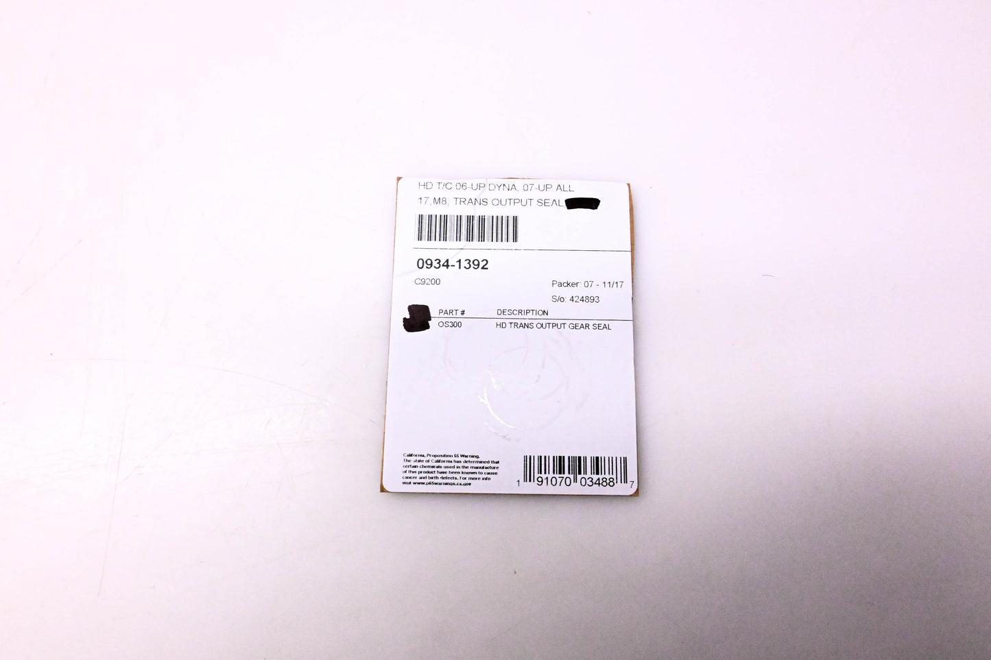 Cometic 0934-1392, C9200, 424893 Output Gear Oil Seal NOS