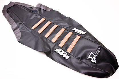 Dcor Visuals 30-30-216, 862-30216 Black Ribbed Seat Cover NOS