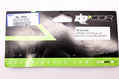 Dcor Visuals 30-30-216, 862-30216 Black Ribbed Seat Cover NOS