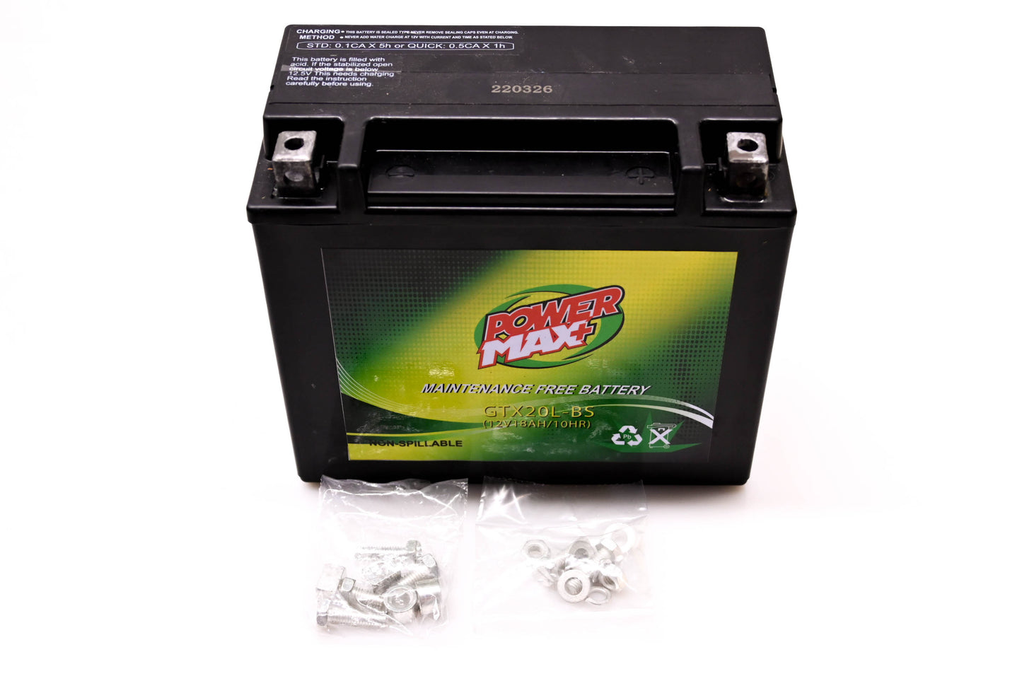 Power Max+ DS-325024 GTX20L-BS Maintenance Free Battery NOS