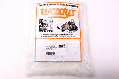 Woody's MEG-1325-S-1, 18-3160-24 Mega-Bite 1.325" 5/16" Aluminum Nut 24 Piece Kit NOS
