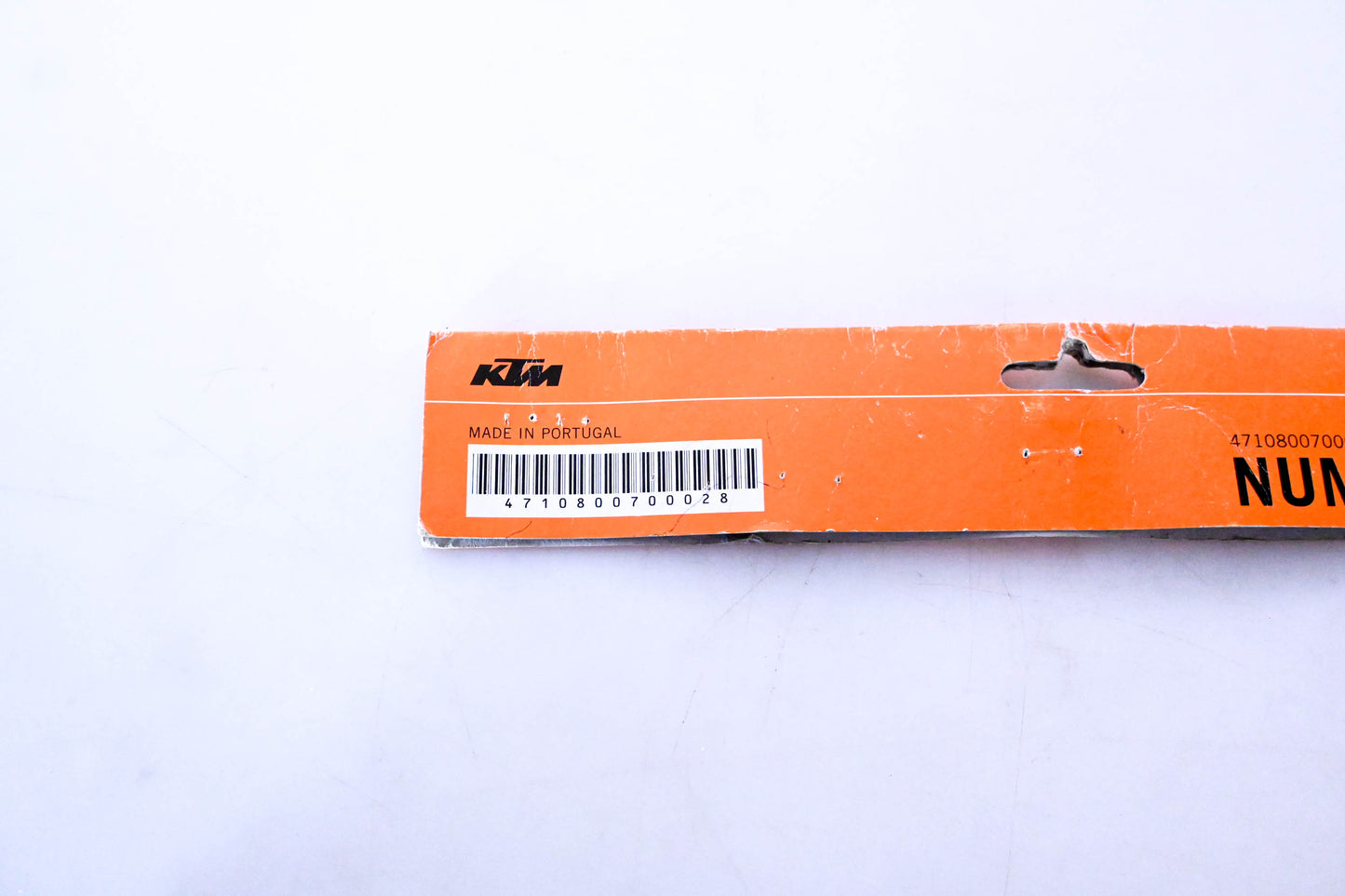New OEM KTM 4710800700028 Number Plate NOS