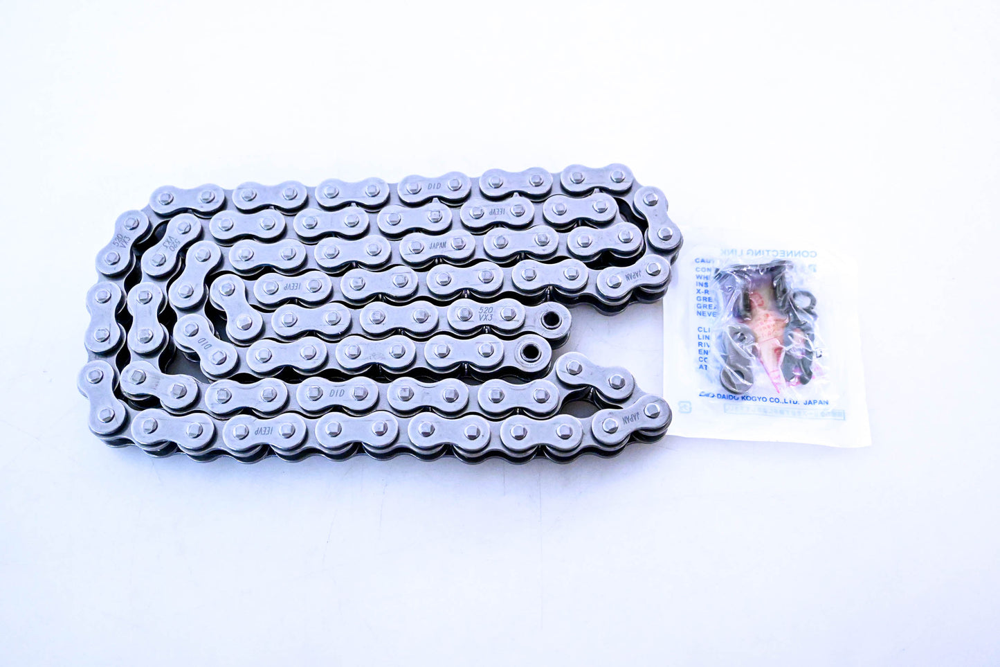 D.I.D DID 520VX3-98FB, G502AL Motorcycle Chain & Master Link NOS