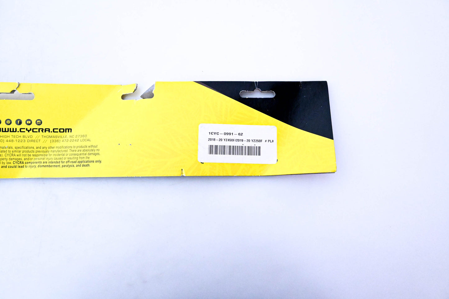 Cycra 1CYC-0991-62 Stadium Number Plate NOS