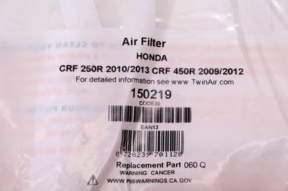 Twin Air 150219 Honda Air Filter NOS