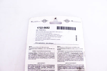 SBS 1722-0682, 3526322 Brake Pad Kit NOS