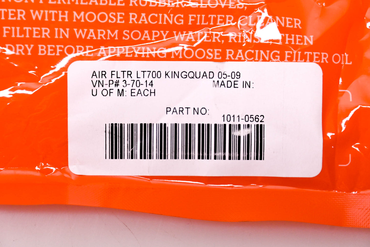 Moose Racing 1011-0562 KingQuad Air Filter NOS