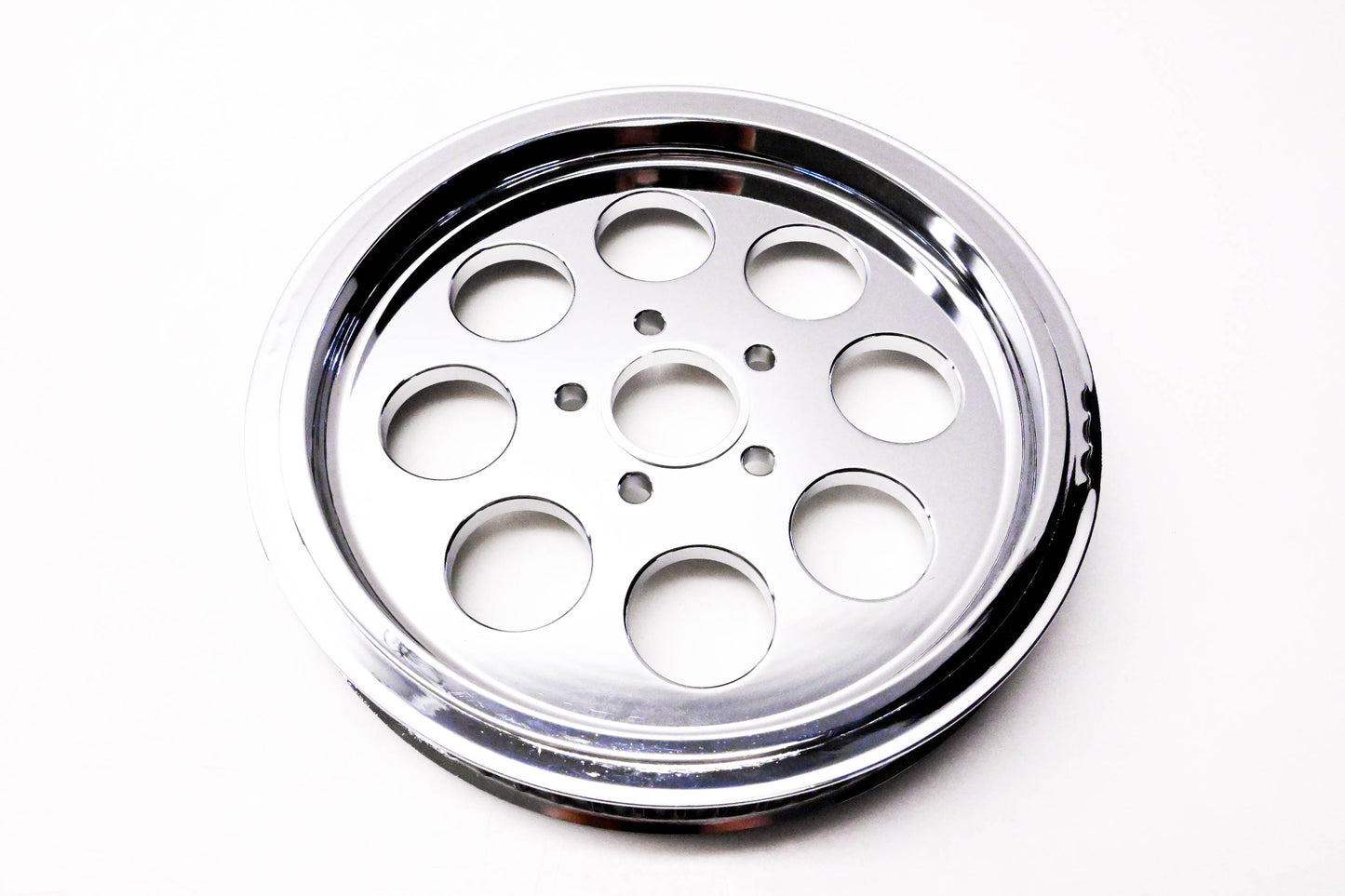 V-Twin 20-0498 Rear Drive Pulley Chrome Dented NOS