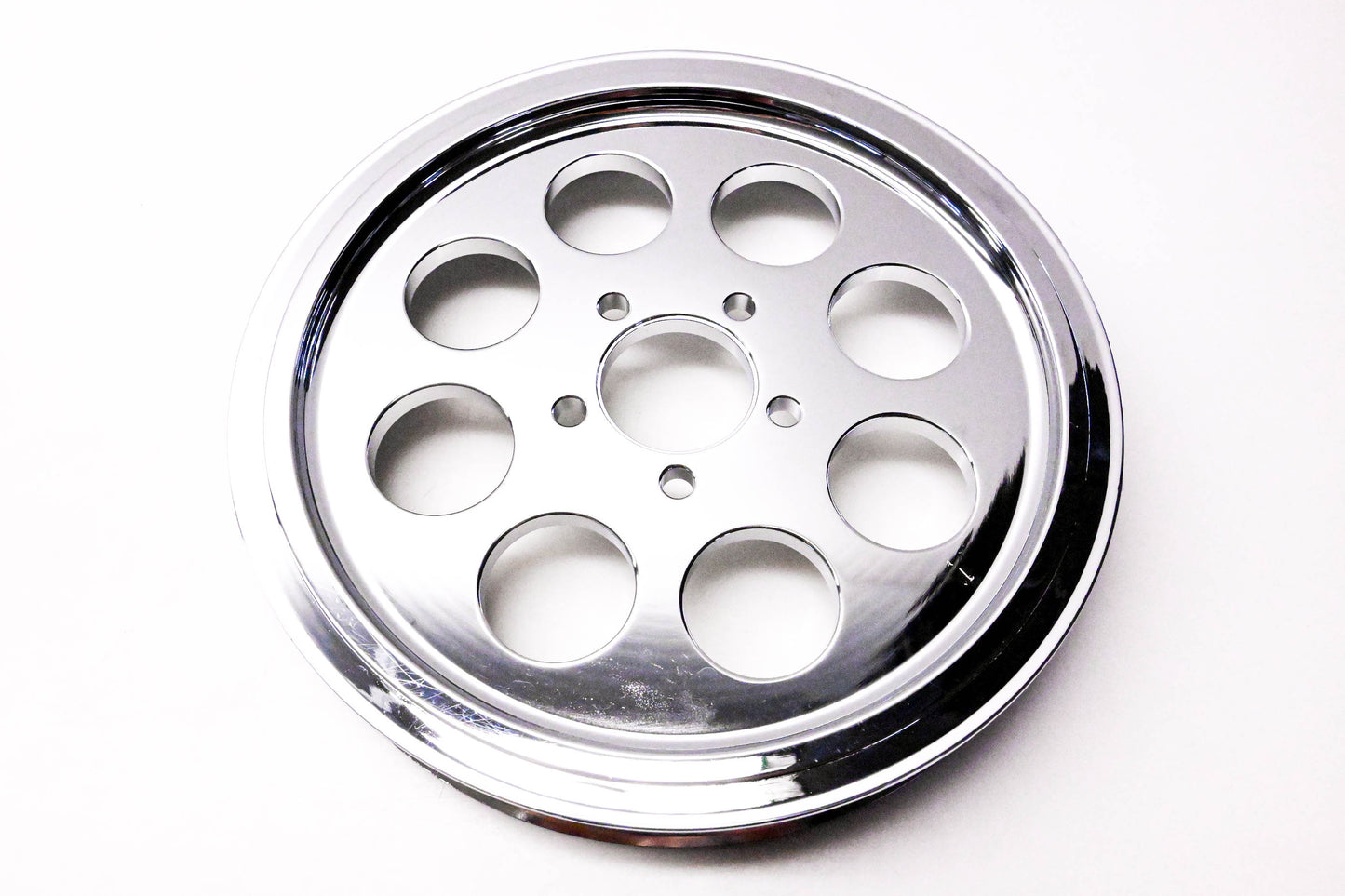 V-Twin 20-0498 Rear Drive Pulley Chrome Dented NOS