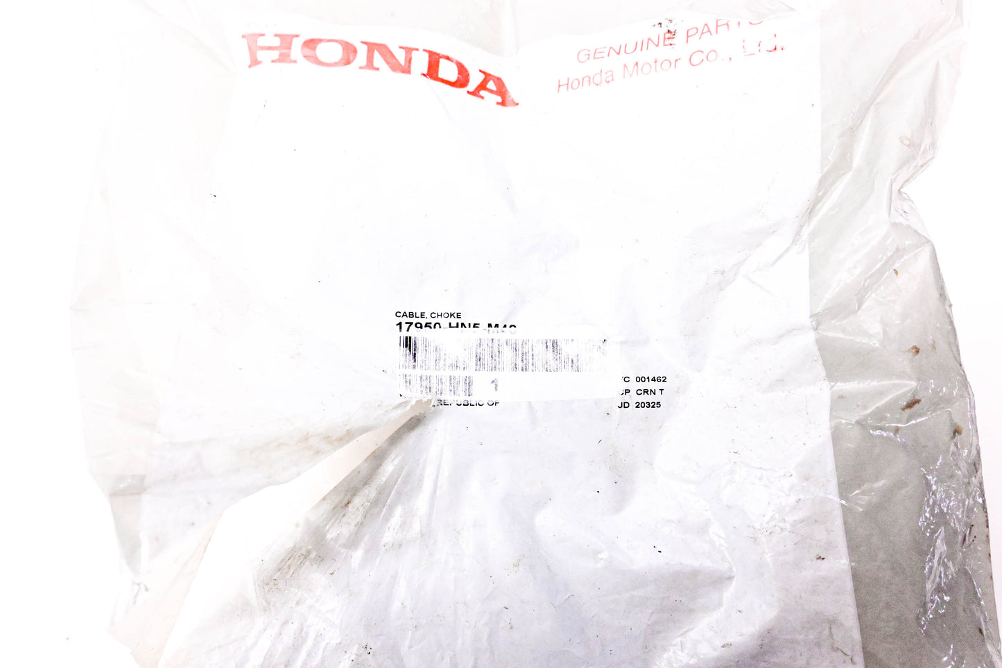 New OEM Honda 17950-HN5-M40 Choke Cable NOS