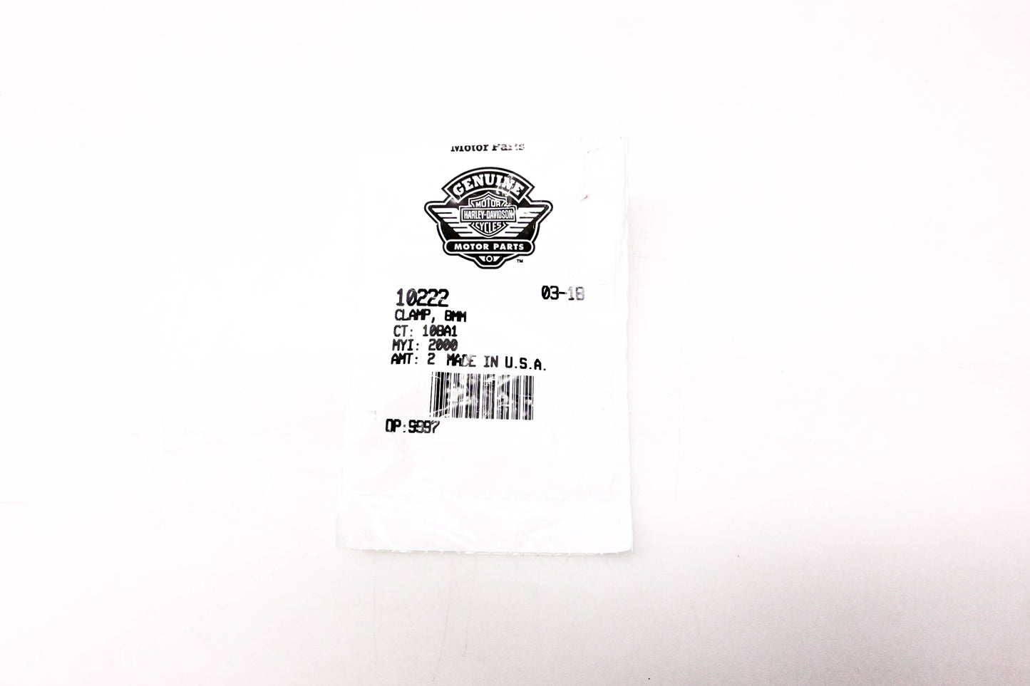 New OEM Harley-Davidson 10222 8MM Clamp NOS