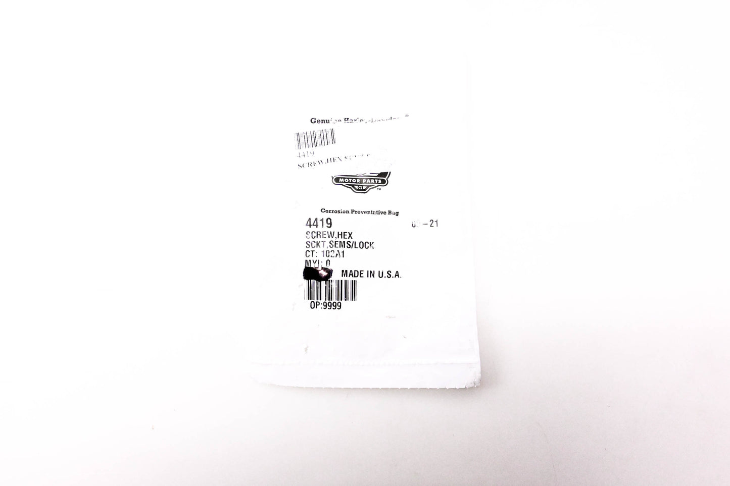New OEM Harley-Davidson 4419 1 3/4" Hex Socket Head Screw NOS