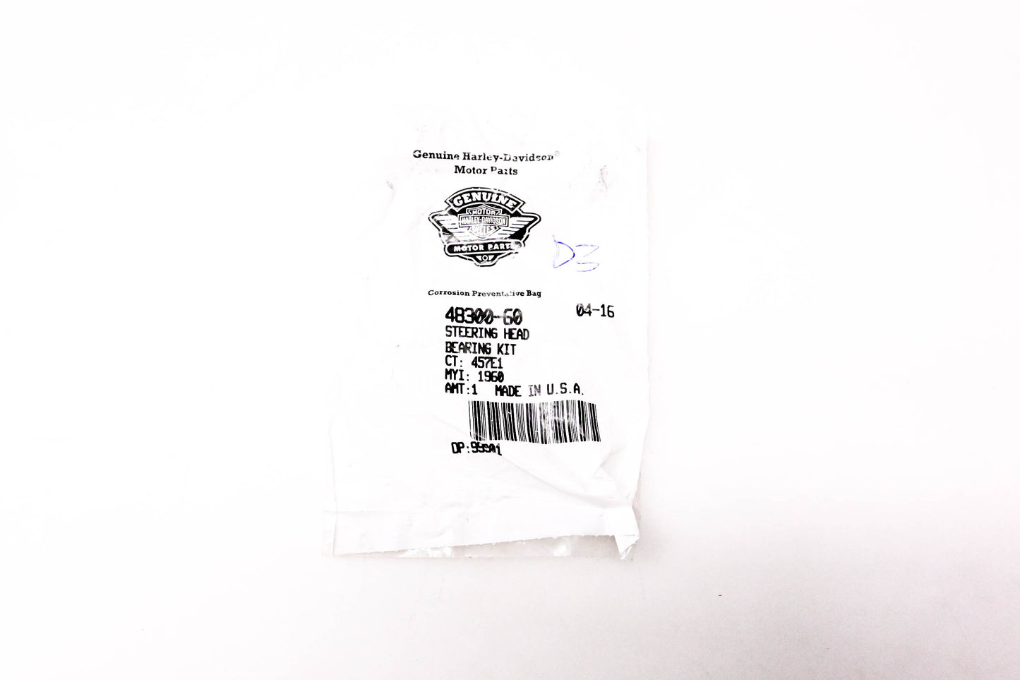 New OEM Harley-Davidson 48300-60 Steering Head Bearing Kit NOS