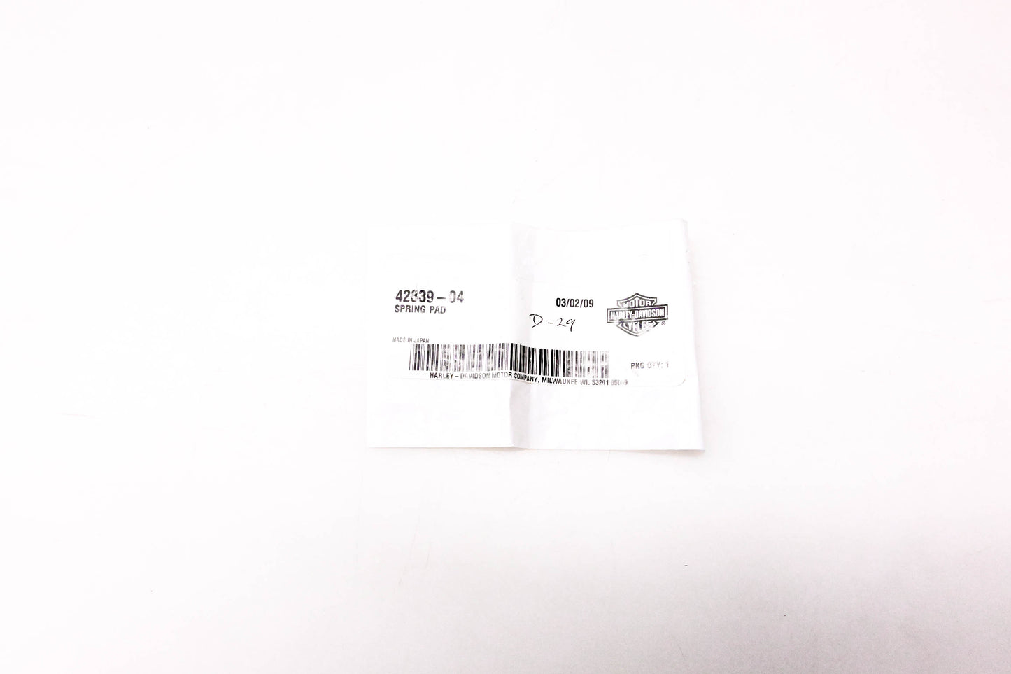 New OEM Harley-Davidson 42839-04 Spring Pad NOS