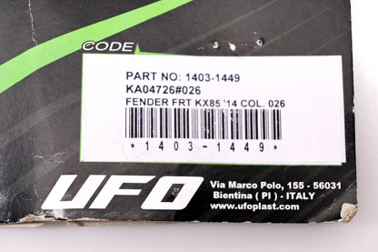 UFO 1403-1449 Green Front Fender NOS