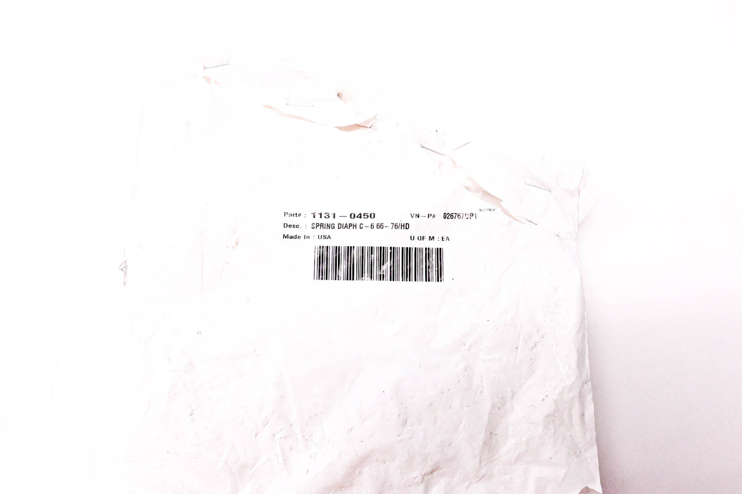 Alto 1131-0450, 026767UP1 Spring Diaphragm NOS