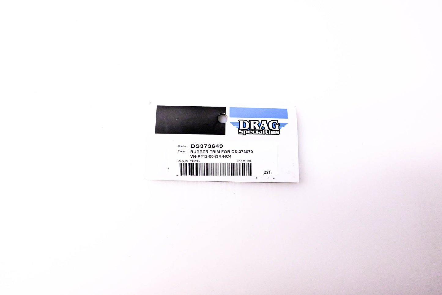 Drag Specialties DS373649, 12-0043R-HC4 Rubber Trim Kit NOS