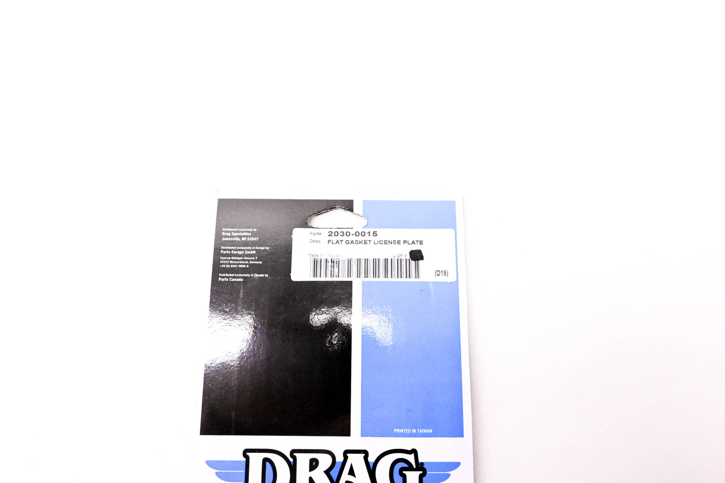 Drag Specialties 2030-0015 Flat License Plate Gasket NOS