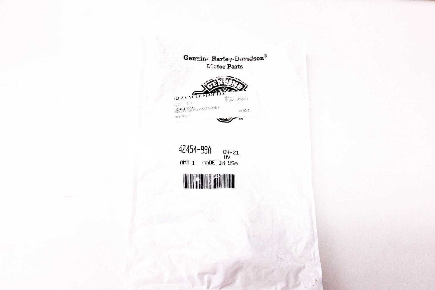 New OEM Harley-Davidson 42454-99A Brake Master Cylinder Reservoir Kit NOS